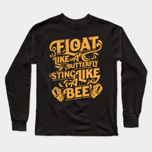 Float Like A Butterfly Vintage Style Long Sleeve T-Shirt